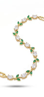 Green Leaf Crystal Bracelet