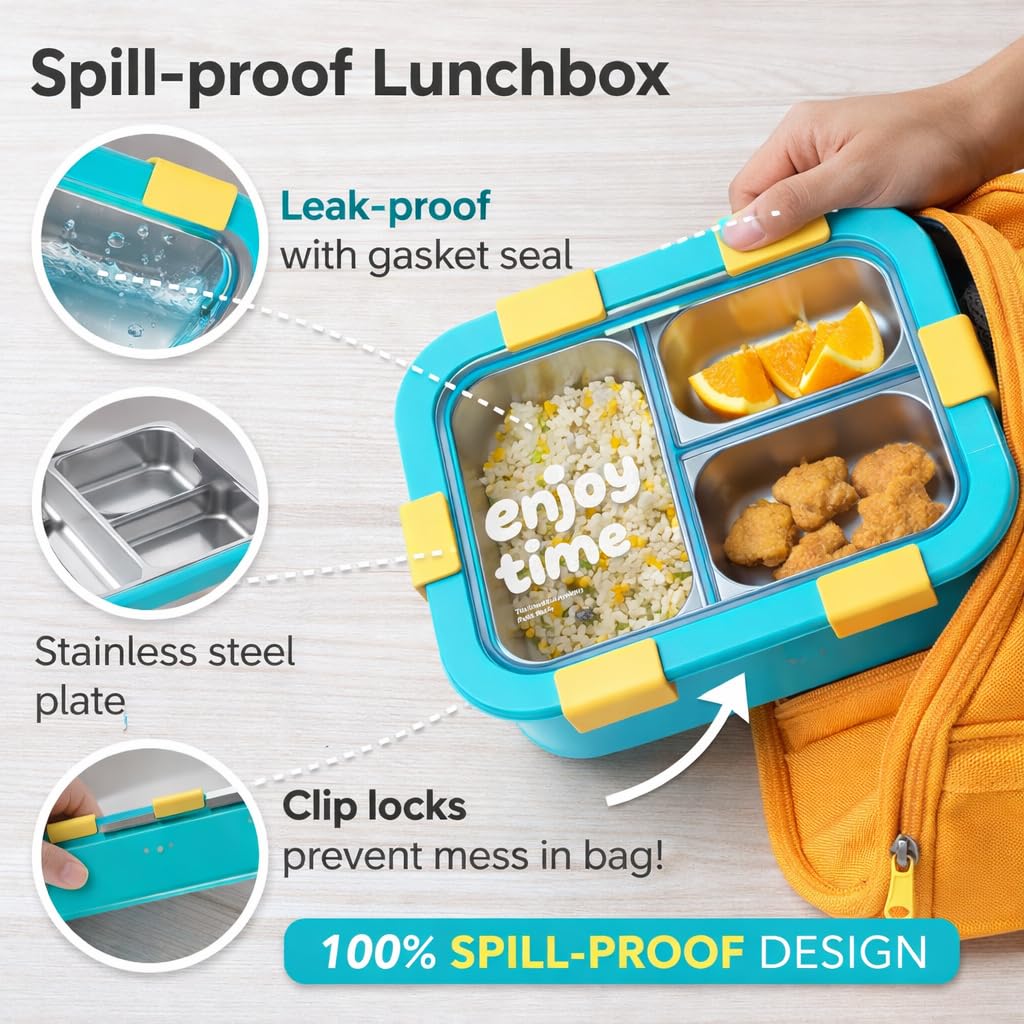 Enjoy Time Steel Lunch Box