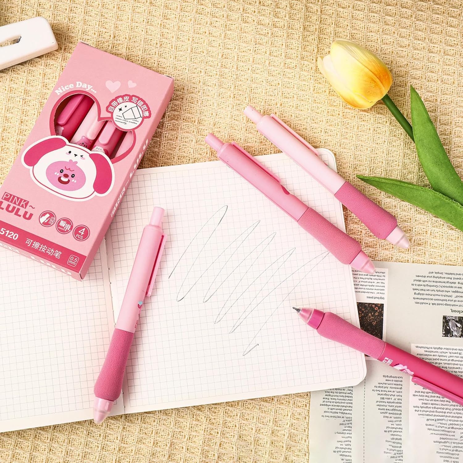 Cute Character Gel Pen Set