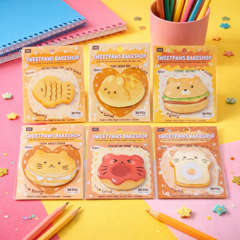 Bakery Sticky Notes (6 pcs)