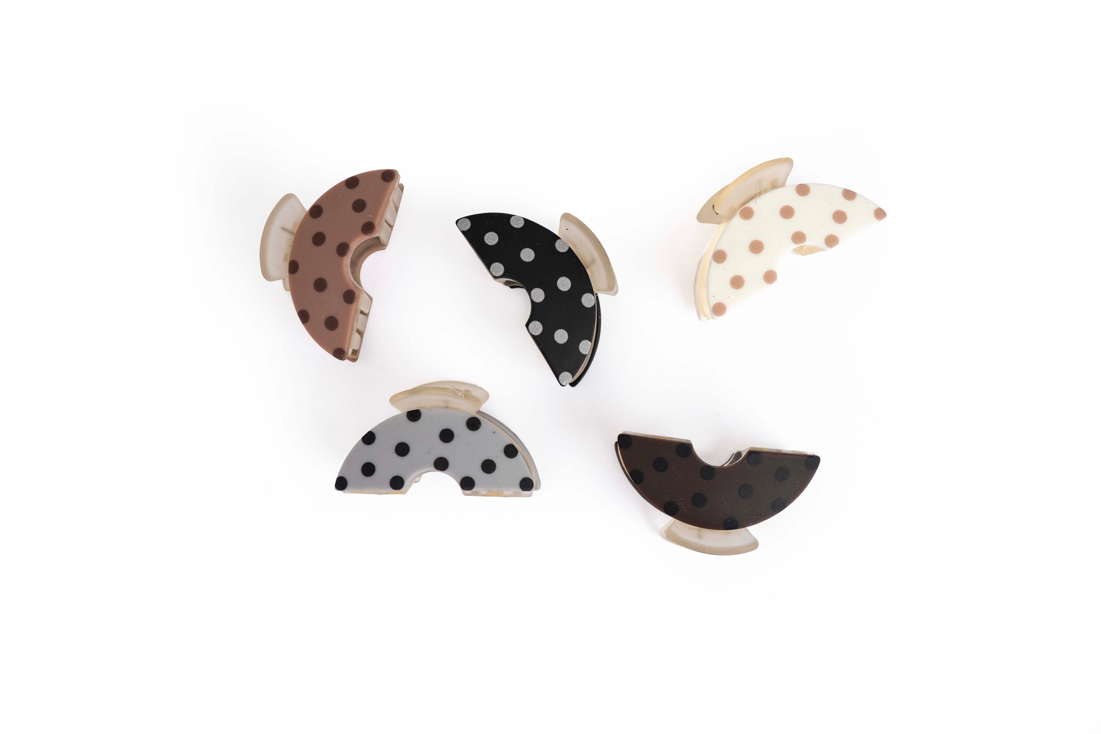 Polka Dot Hair Claw - Small