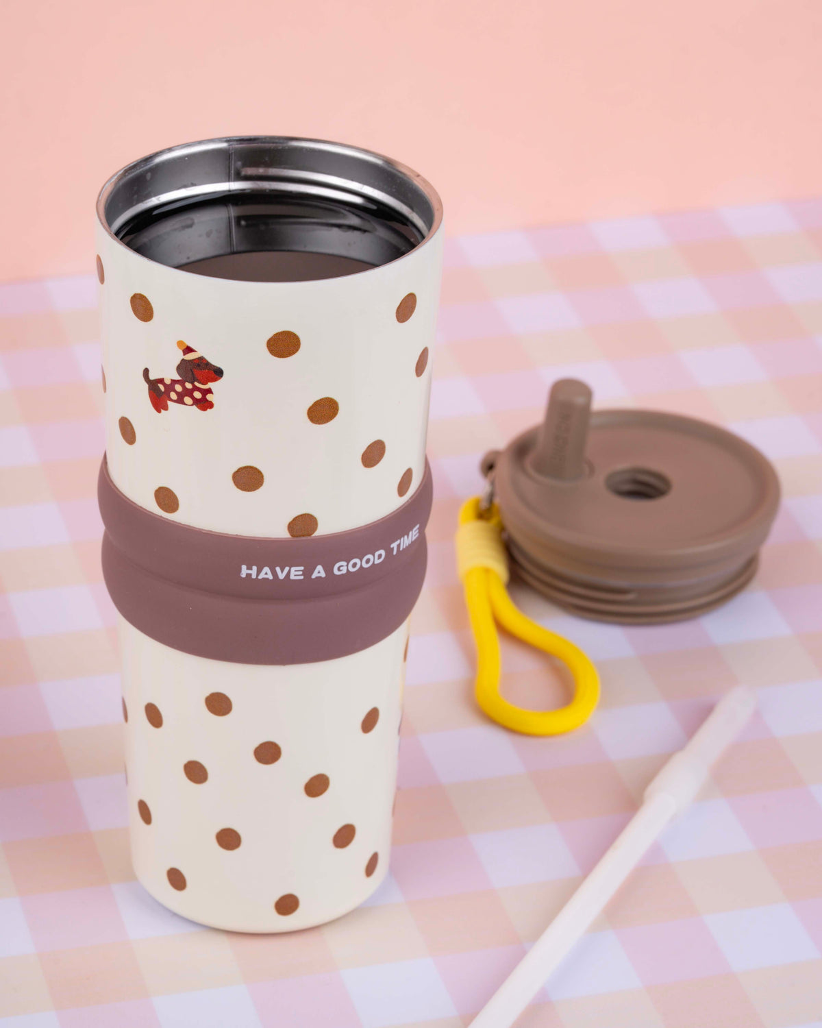 710 ML Stainless Steel Insulated Tumbler with Straw