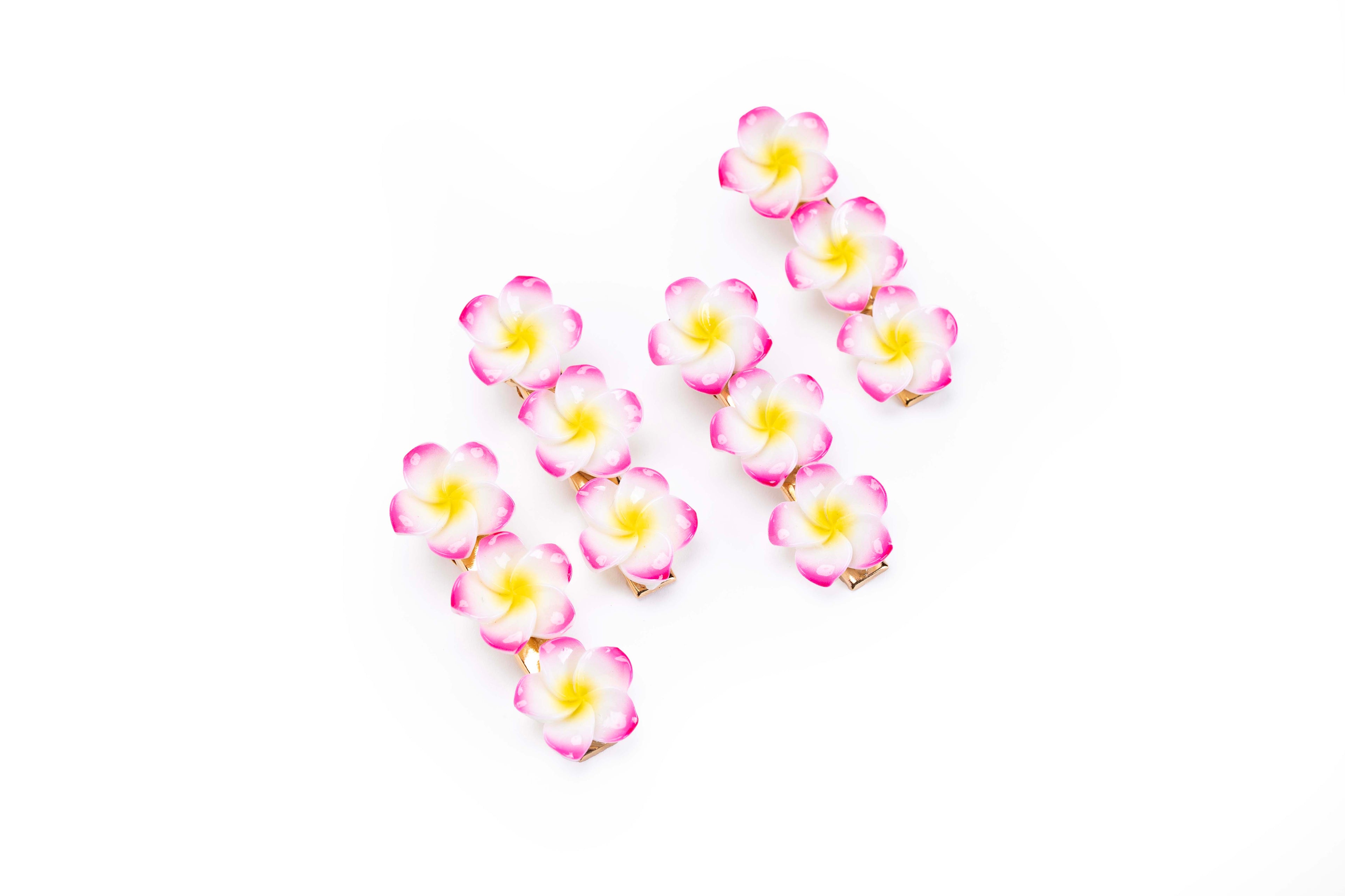 Floral Snap Clips
