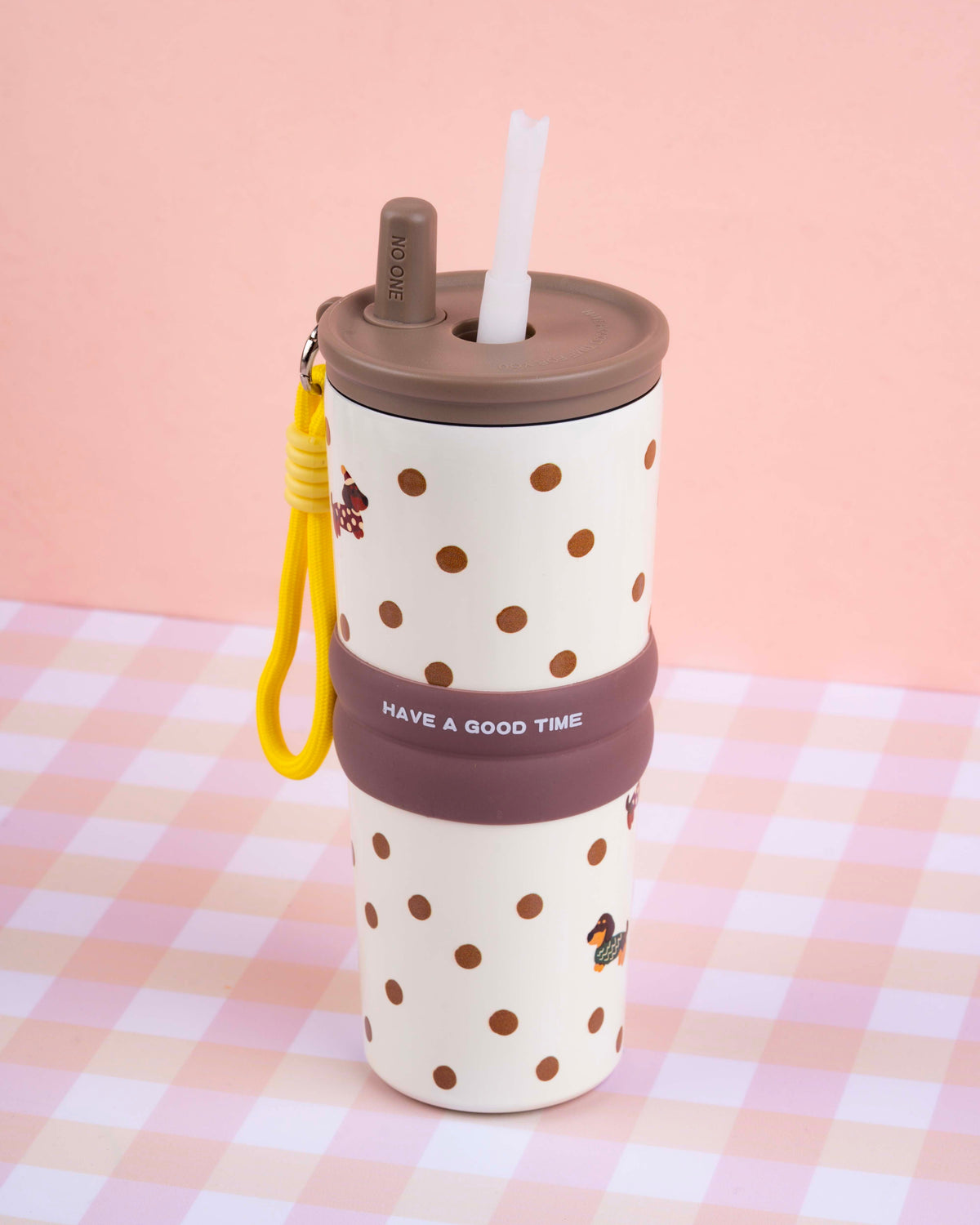 710 ML Stainless Steel Insulated Tumbler with Straw