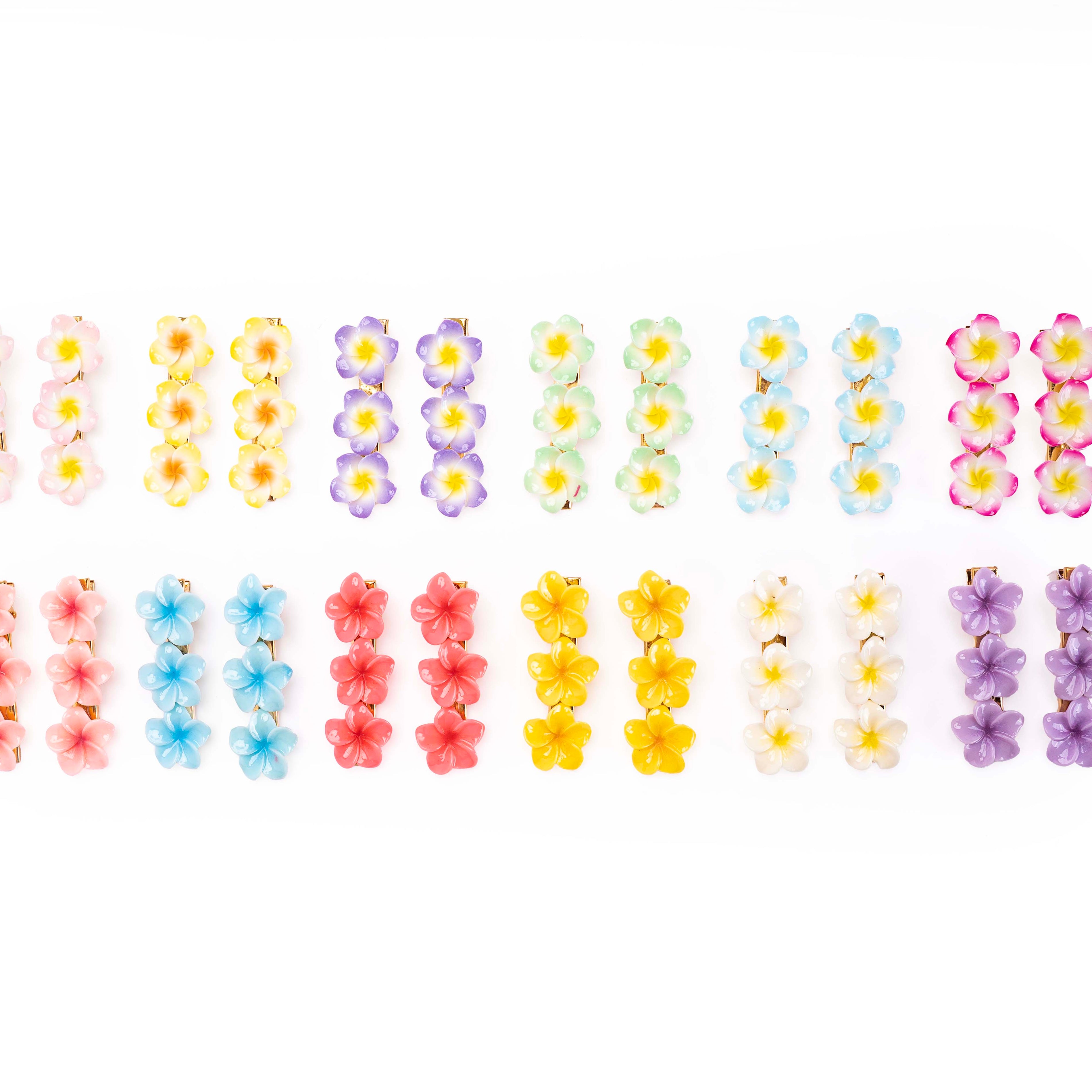 Floral Snap Clips