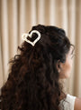 Polka Heart Claw - Medium