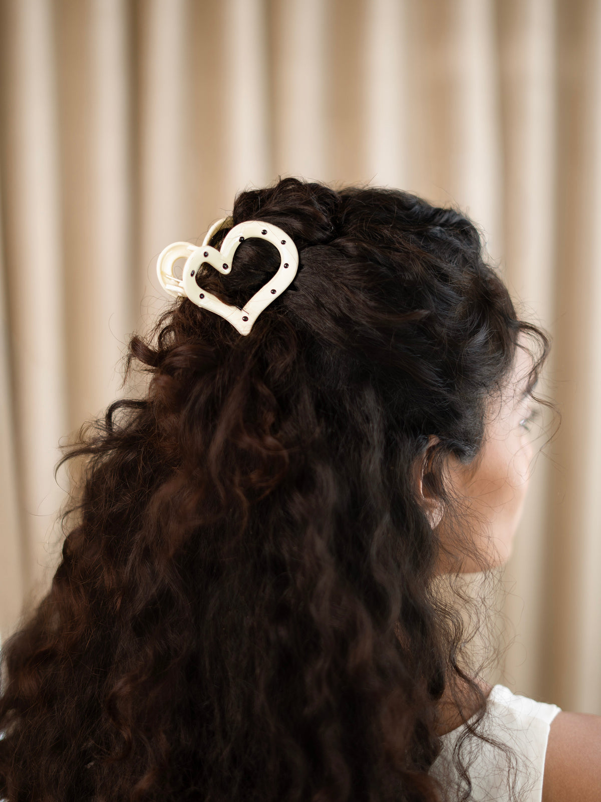 Polka Heart Claw - Medium