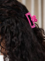 Studded Heart Frame Claw - Medium