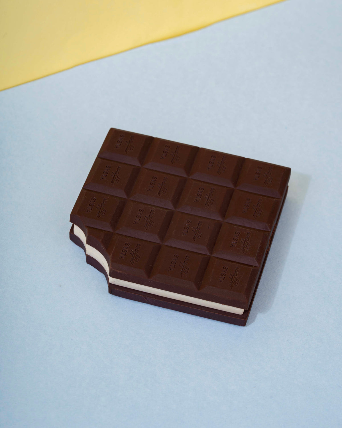 Large Chocolate Bar 3-Part Removable Eraser