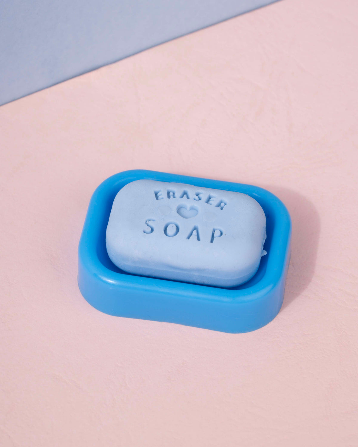 Cute Soap Shape Eraser with Mini Holder – Removable Eraser & Keeping Case