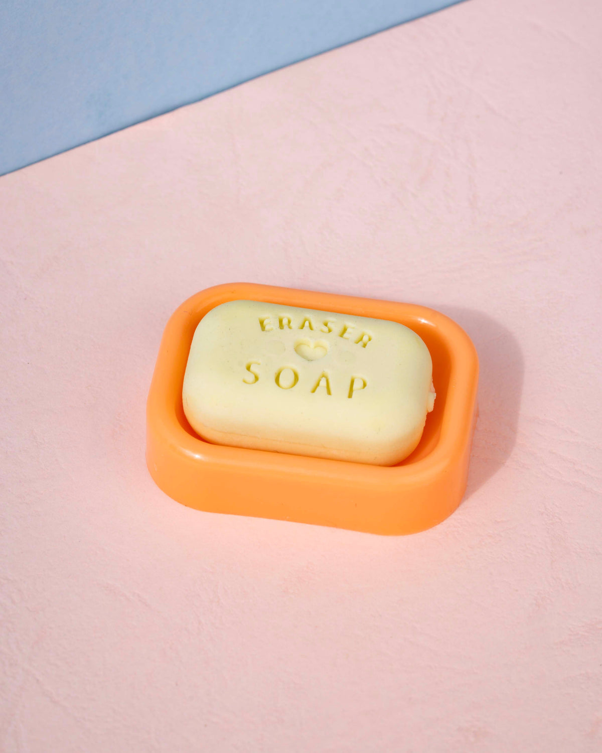 Cute Soap Shape Eraser with Mini Holder – Removable Eraser & Keeping Case