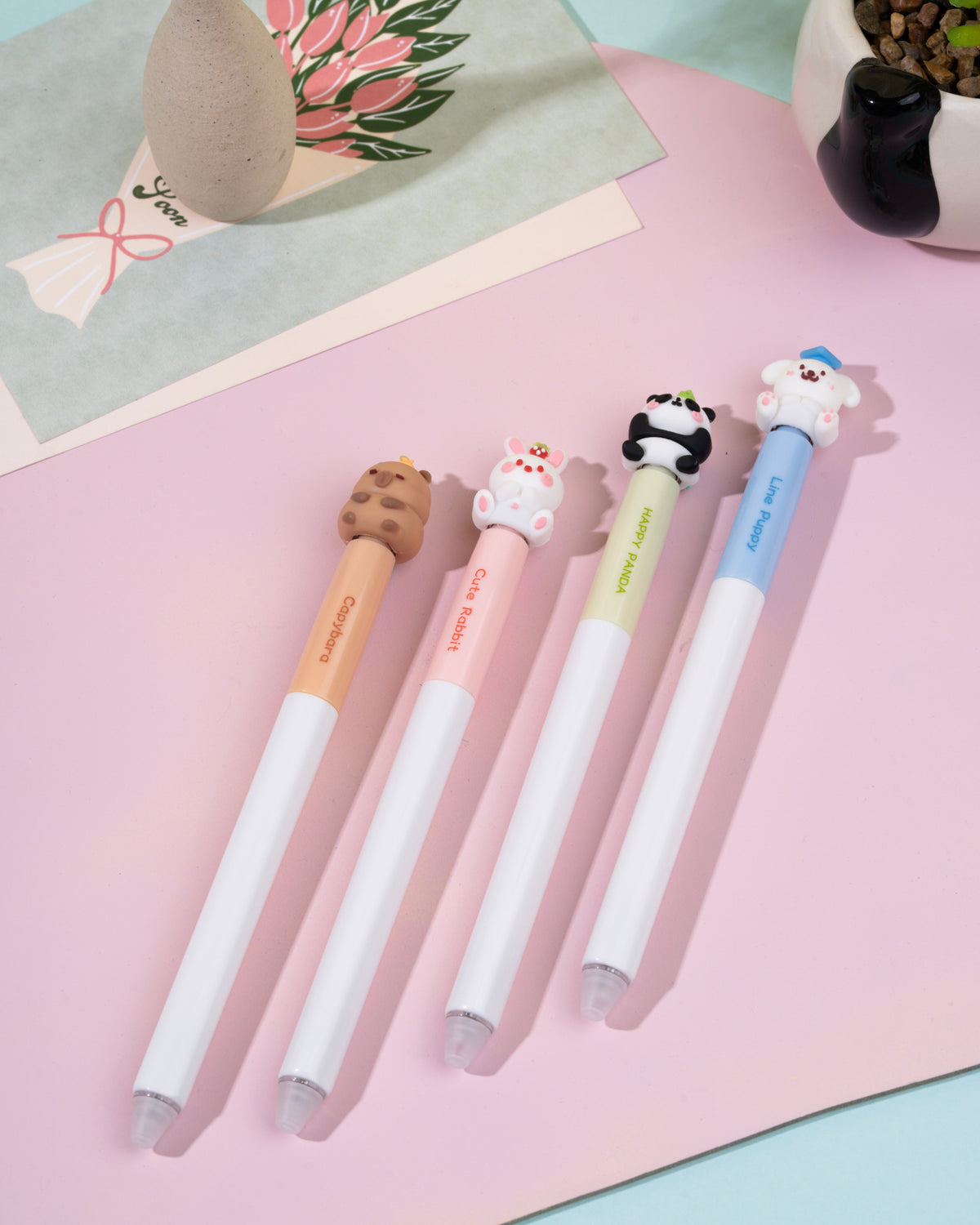 Cute Animal Character Gel Pen Set