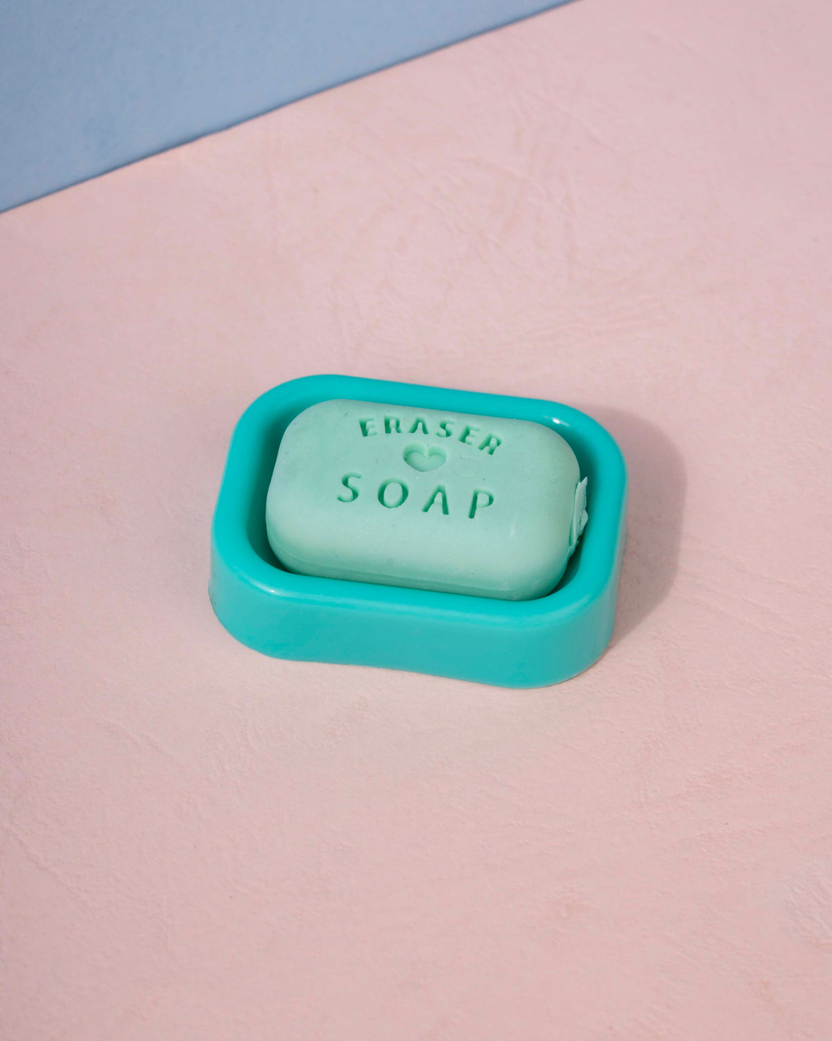 Cute Soap Shape Eraser with Mini Holder – Removable Eraser & Keeping Case
