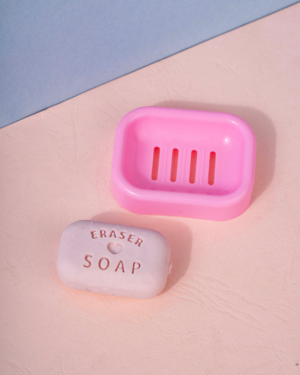 Cute Soap Shape Eraser with Mini Holder – Removable Eraser & Keeping Case