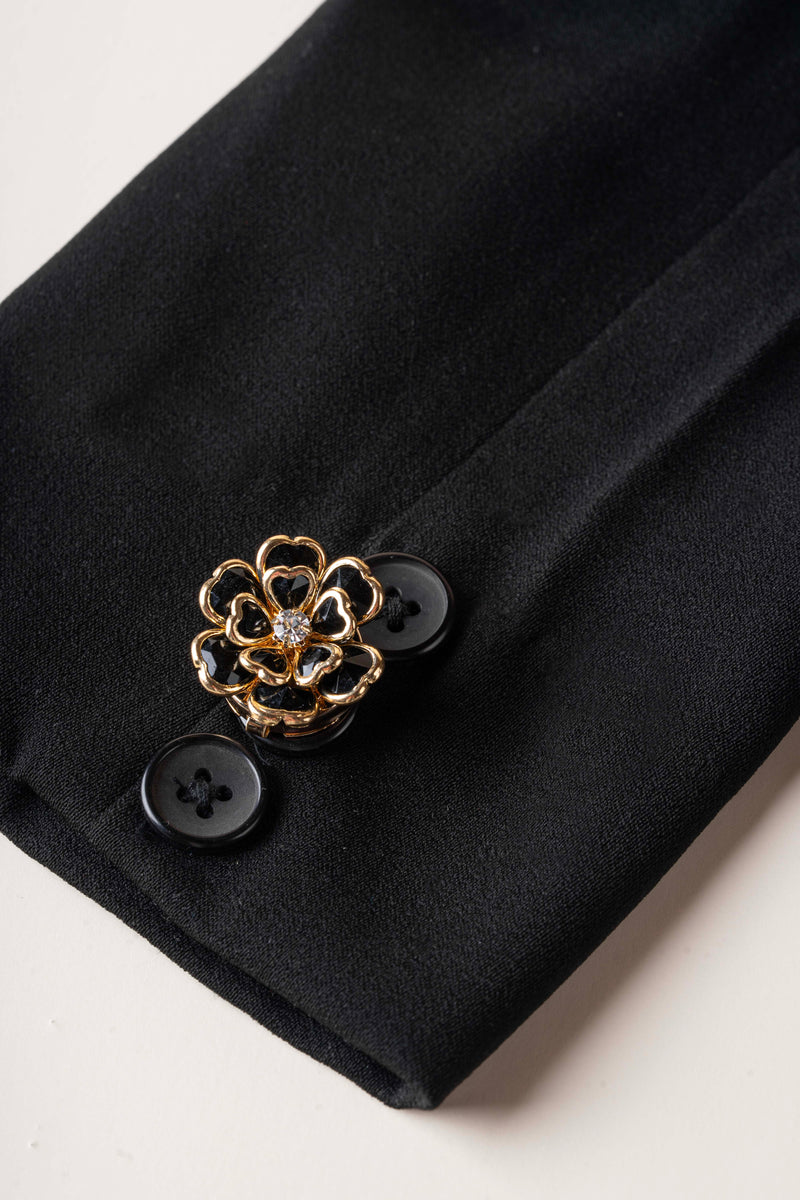 Black Floral Bloom