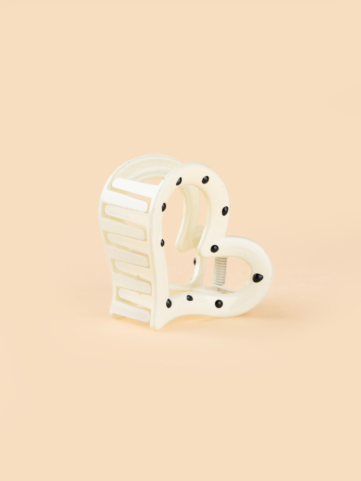 Polka Heart Claw - Medium