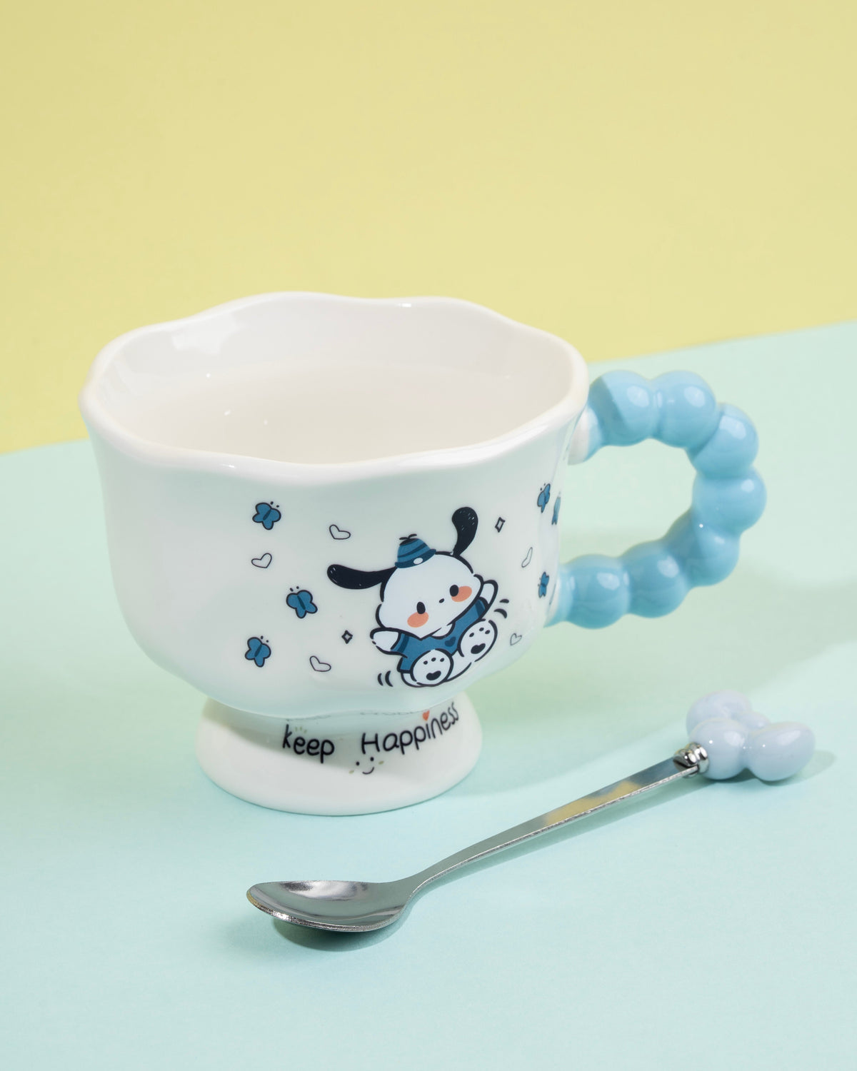 Ceramic Printed Mug with Spoon