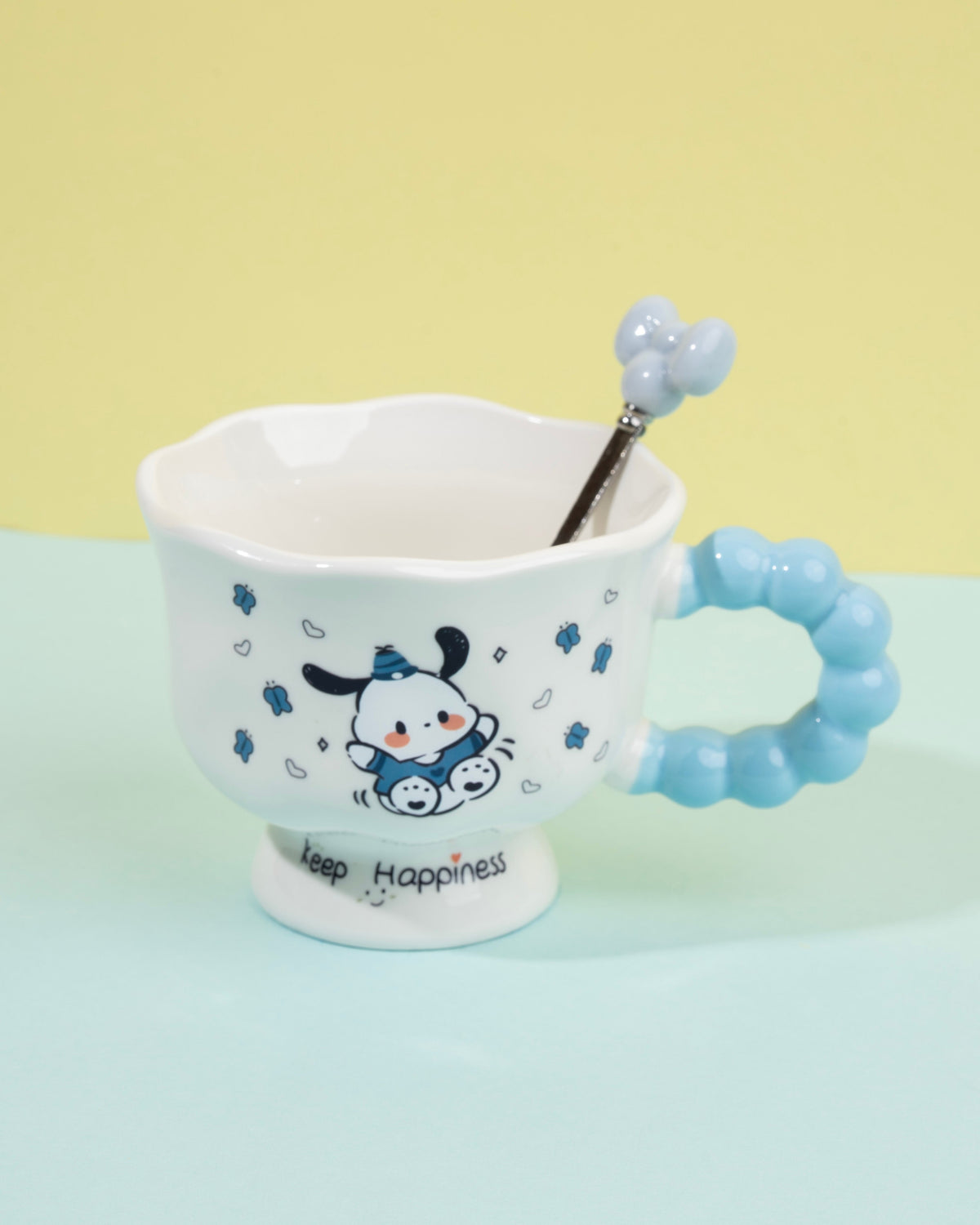 Ceramic Printed Mug with Spoon