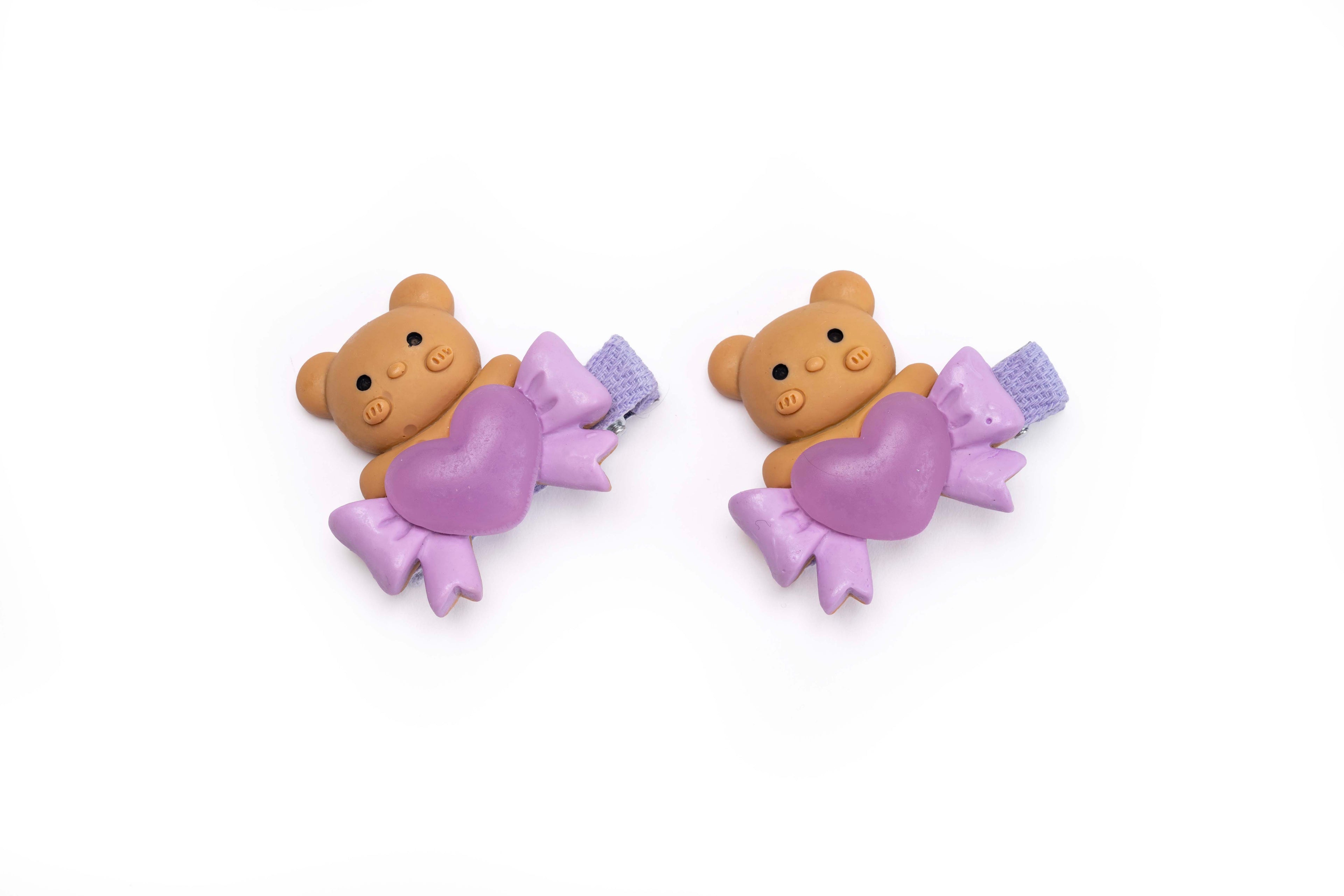Teddy Heart Clip