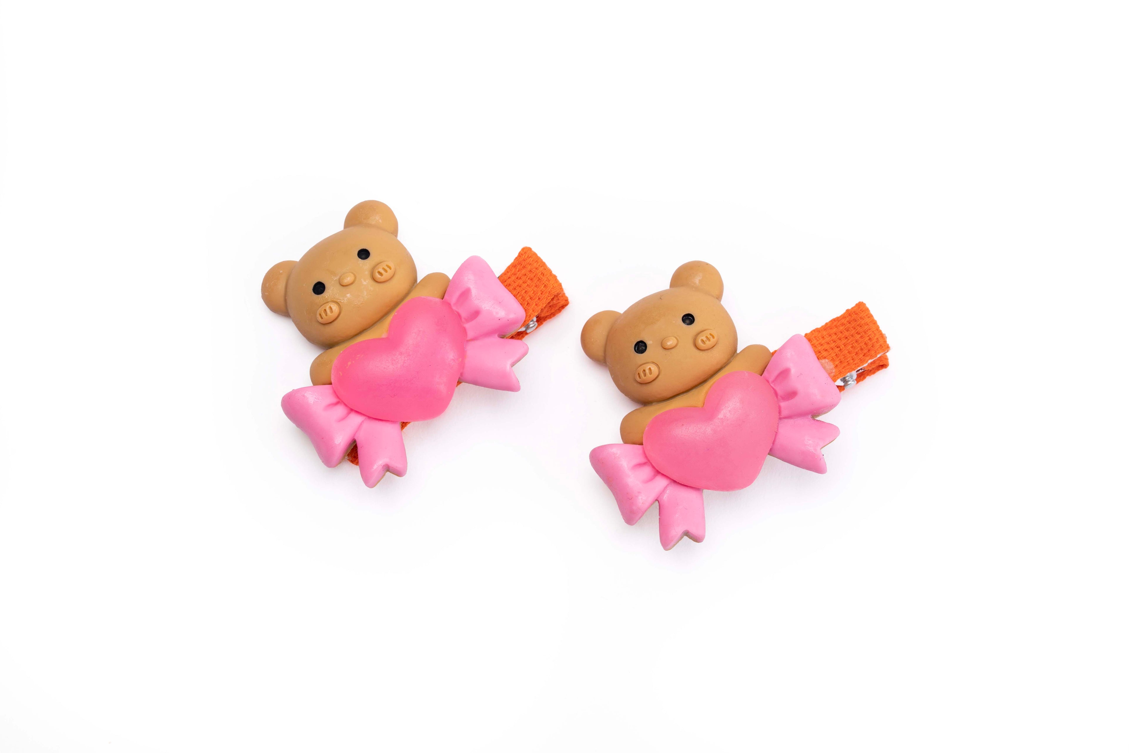 Teddy Heart Clip