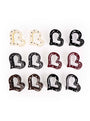 Polka Heart Claw - Medium