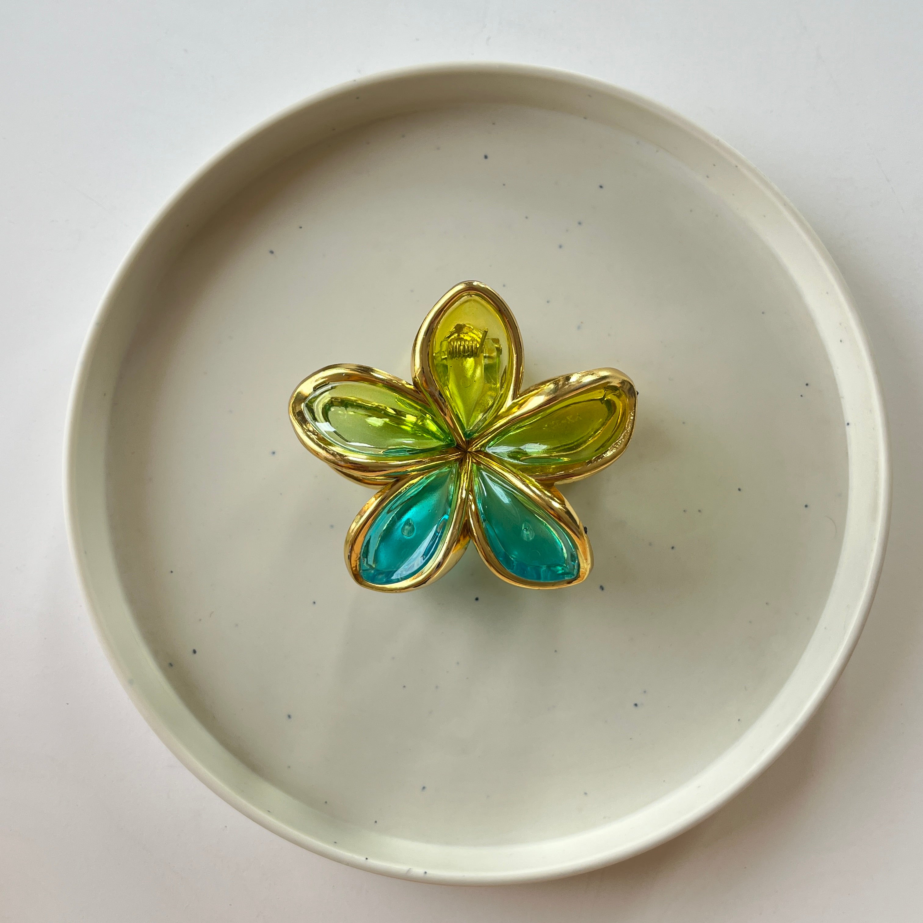 Crystal Flower Hair Claw