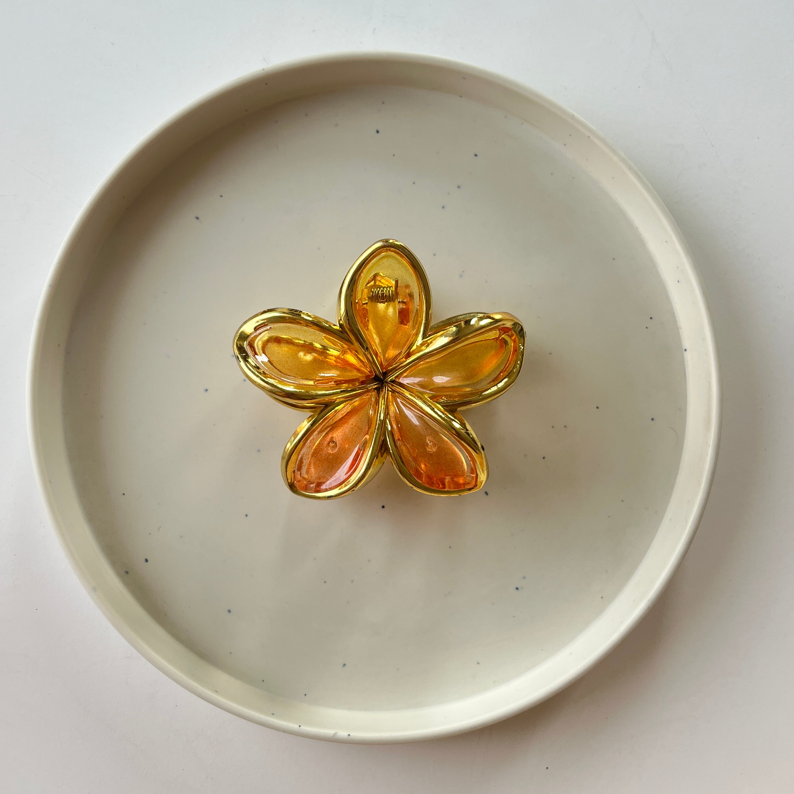 Crystal Flower Hair Claw