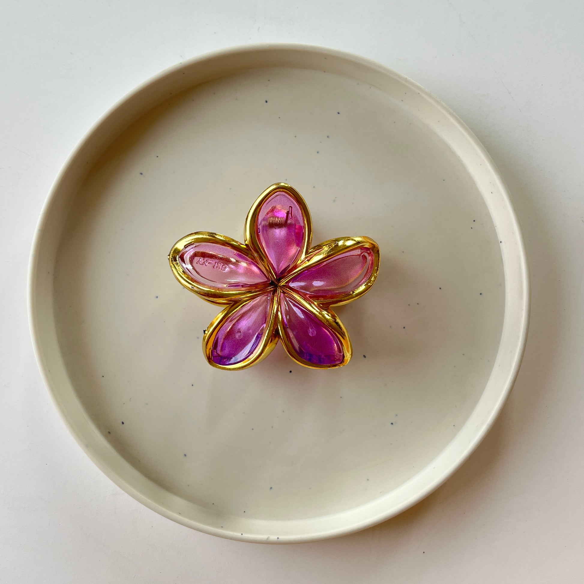 Crystal Flower Hair Claw