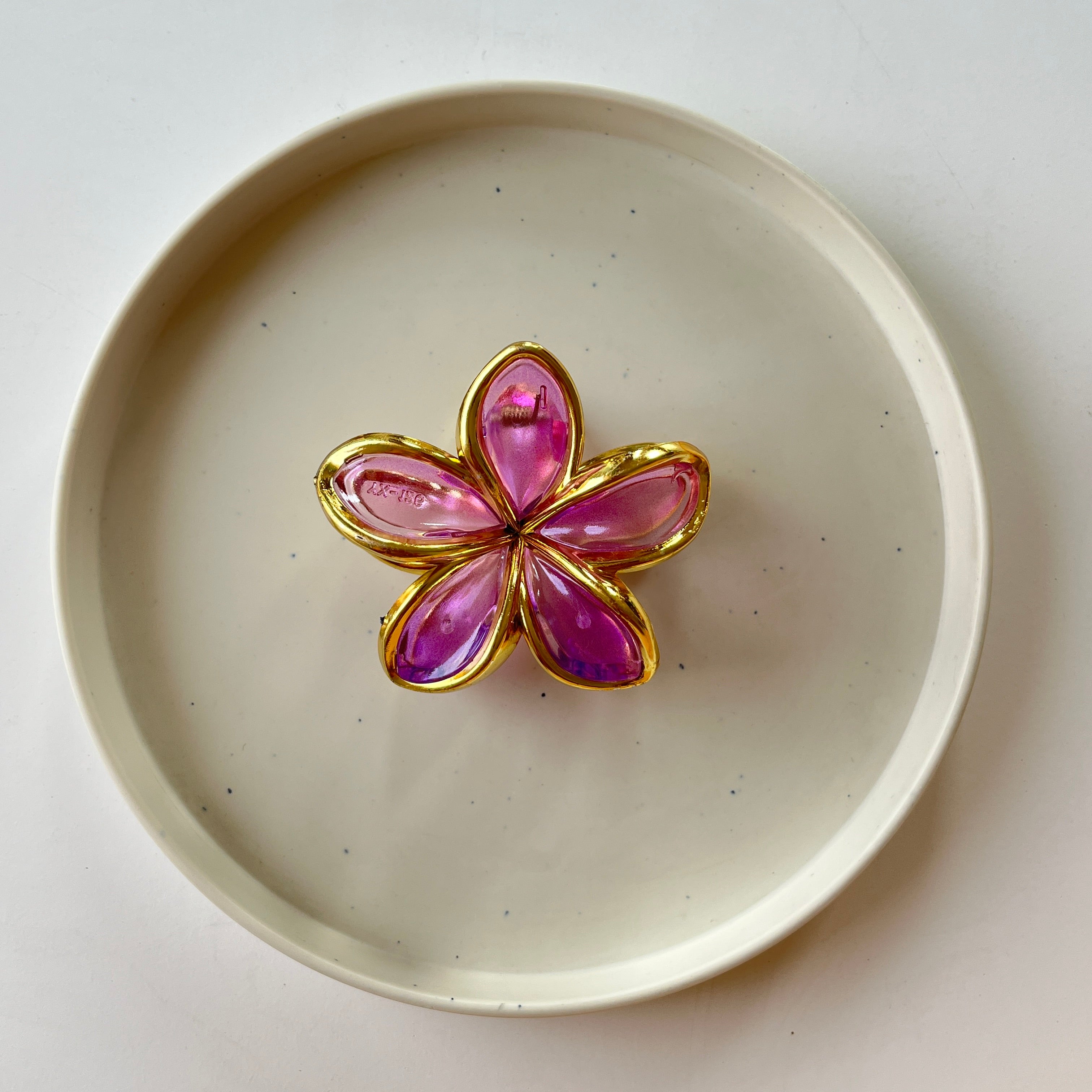 Crystal Flower Hair Claw